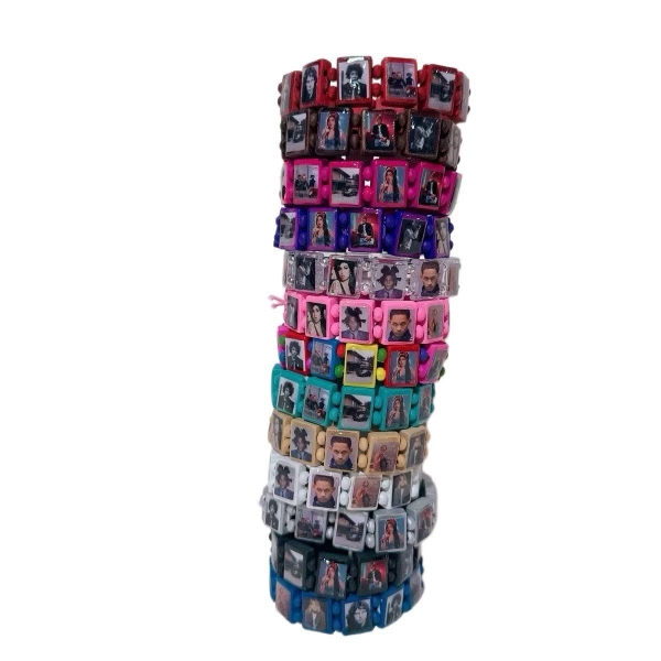 ins Same Style Bazo1199 Subculture Millennial Style Punk Hip-Hop Bracelet Rock Rapper Bracelet Multi-Color ins Same Style Bazo1199 Subculture Millennial Style Punk Hip-Hop Bracelet Rock Rapper Bracelet Multi-Color