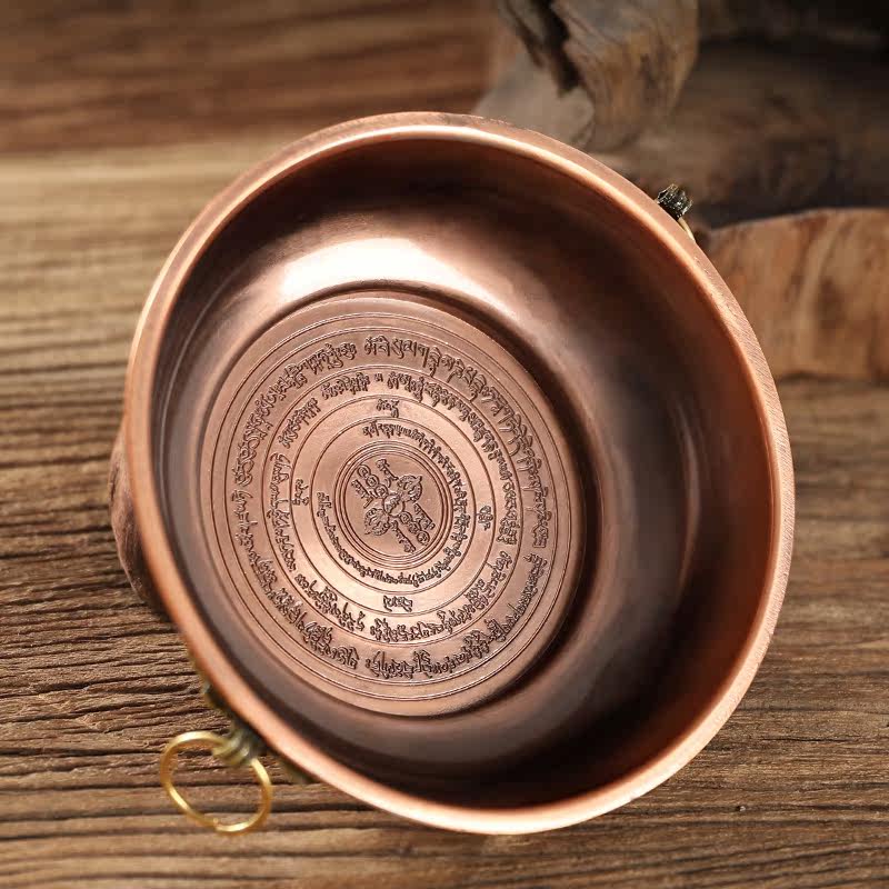 Home alloy red copper color smoke for pan shieting multifunctional incense stove fire for medicine for the basin Six dampers relief curses