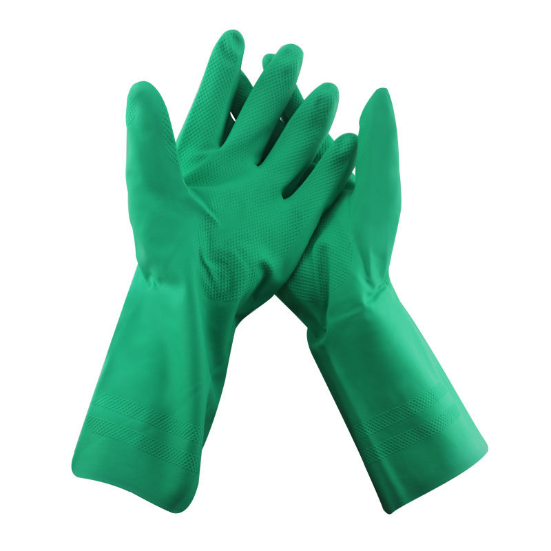 Ansell 37-176 acid-base anti-chemical corrosion gloves industrial laboratory rubber thickened oil-resistant