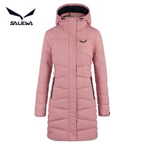 Tutu salewa womens mid-length white duck down thick down jacket hooded windproof and warm SWADG92143