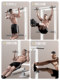 Doniuz Single Bar Home Indoor Pull-Up Bar, Single Bar and Double Bar Rack, Floor-Mounted Hanging Bar, Home Fitness Equipment