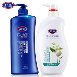 好迪薄荷清爽去屑洗沐套装750ml*2