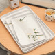 Internet celebrity new Chinese cup tea tray home living room rectangular tea cup water cup tea tray melamine storage tray