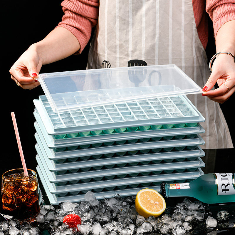 Commercial ice grids Large capacity with lid ice-making moulds Home ice boxes homemade theorizer ice-making boxes Large ice cubes freezers