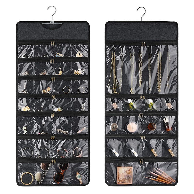 Oxford Cloth Bifacial Containing Hanging Bag With Zip Jewellery Necklace Jewelry Ornament Seal Anti-Oxidation Waterproof Storage Bag-Taobao