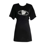 Летняя парная одежда для влюбленных, небольшая дизайнерская футболка с коротким рукавом, платье, юбка, тренд сезона, по фигуре