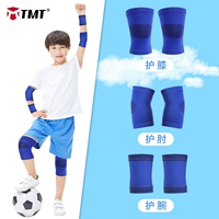 Трикотажный легкий и тонкий комплект, наколенники, налокотники, синие напульсники