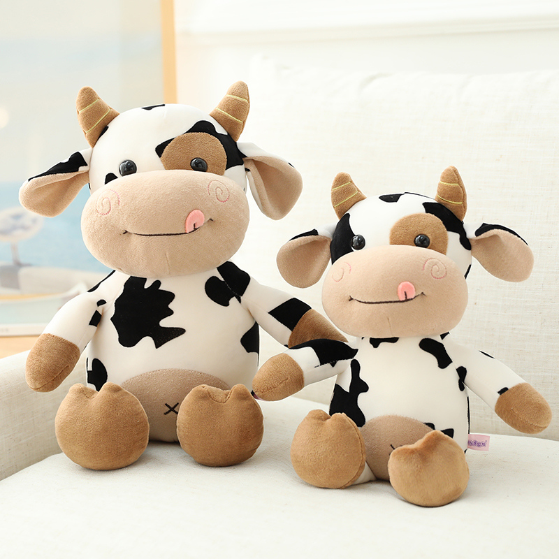 Bull Year Mascot Bull Paparazzi Wool Suede Toy Birthday Gift Giving Girls Cute Dairy Cow's Annual Meeting Gift Hug Pillow Cute