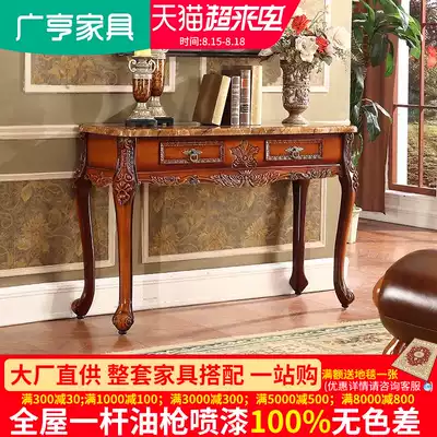 Guangheng classical carved simple room cabinet door foyer cabinet decorative cabinet European-style entrance desk living room entrance table factory direct sales