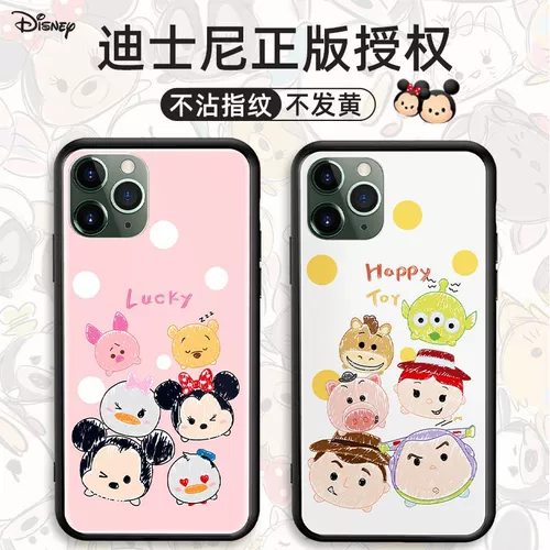 Дисней, apple, iPhone 11, стеклянный чехол для телефона, мобильный телефон, iphone, защита при падении, для влюбленных, 7м, популярно в интернете, 8, 8plus