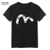Mùa hè mới giản dị áo thun nam cotton ngắn tay áo thun sinh viên thanh niên cặp đôi từ bi lỏng lẻo cỡ lớn thể thao áo thun trắng trơn Áo phông ngắn