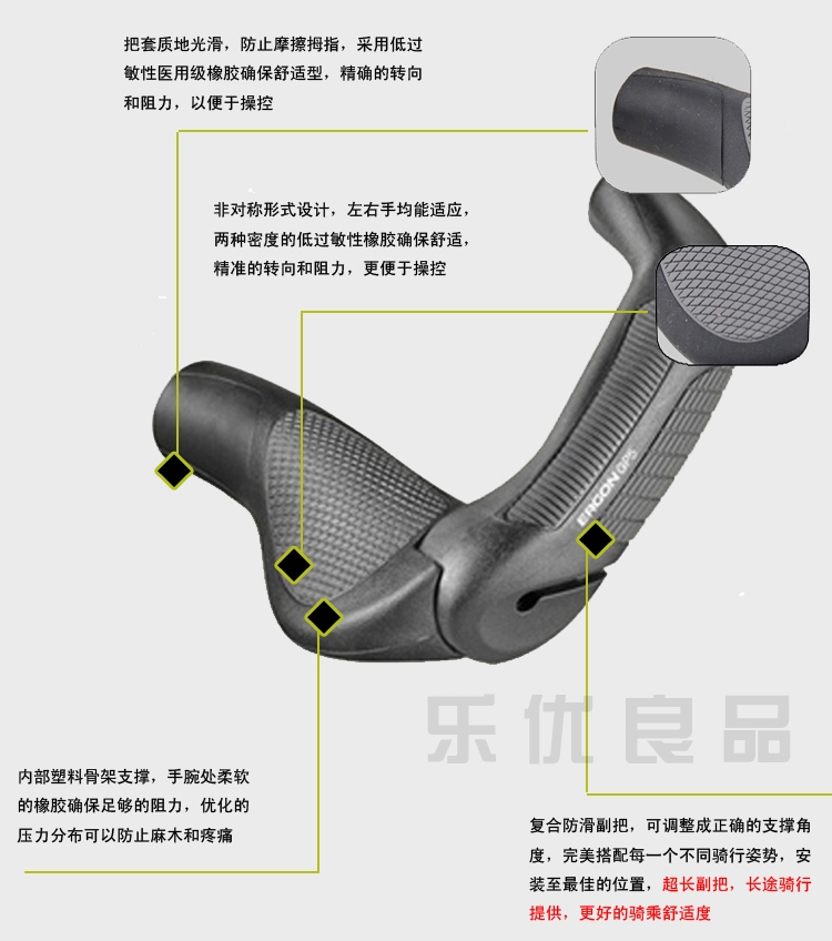 Poignées de vélo ERGON - Ref 2352266 Image 9