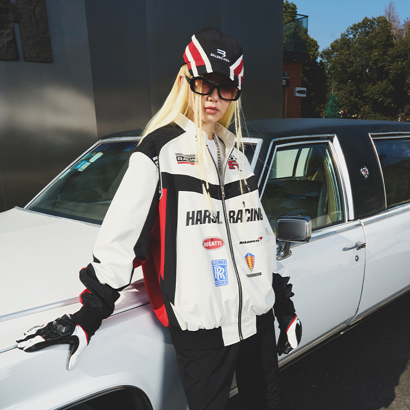 【Ive-Liz Zhang Zeyu Yu Yan】Hacr丨Harshandcruel Street Sports Racing Jacket