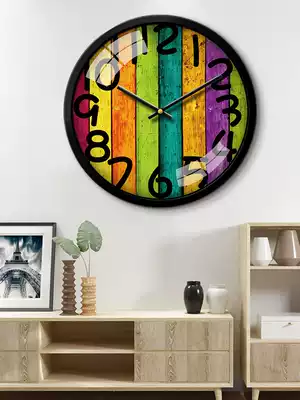 Mormon personality fashion wall clock Living room bedroom creative modern simple mute large clock Quartz clock watch wall clock