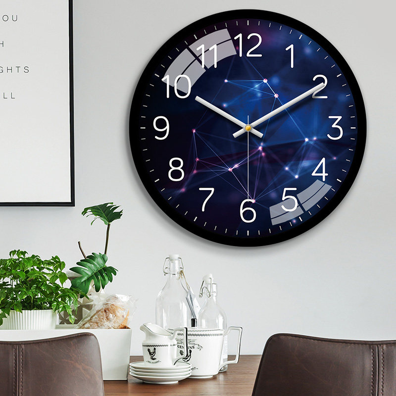 Light luxury radio wave clock clock clock living room electronic clock home wall modern fashion creative simple silent bedroom