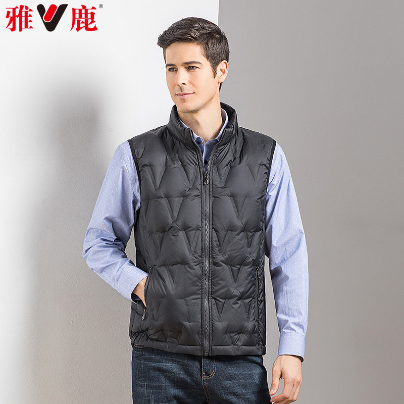 Yoku autumn Winter middle aged men's men's down clothes waistcoat waistcoat Waistcoat Slim Fit Light Warm Business Jacket