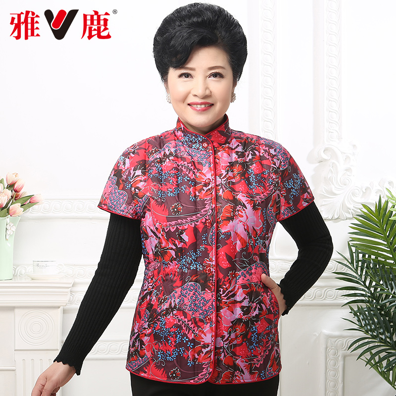 Yalu down vest women's light middle-aged horse clip liner slim winter down jacket leisure jacket