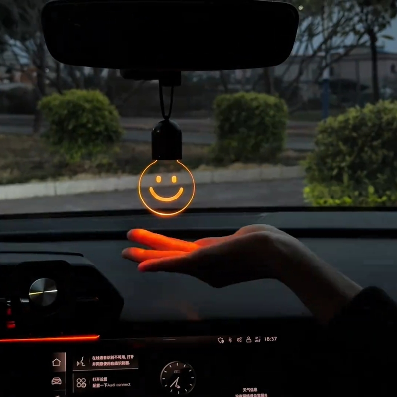 Rechargeable Smiling Face Light Bulb Creative Gift Car Hanging Decoration Retro Windmill Car Decoration Smiling Face Creative Personality Rechargeable Smiling Face Light Bulb Creative Gift Car Hanging Decoration Retro Windmill Car Decoration Smiling Face Creative Personality