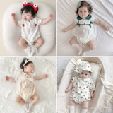 Детский комбинезон, летняя одежда, тонкий комплект для новорожденных для девочек, летнее боди для принцессы