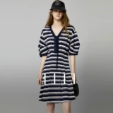 Летнее длинное платье, юбка, европейский стиль, коллекция 2023, короткий рукав, длина миди, на шнурках