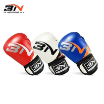  BN Boxing gloves Childrens suit Sanda Muay Thai sandbag boxing gloves childrens head and leggings boy protective gear full set