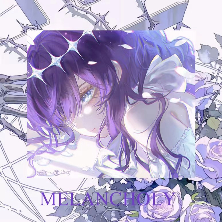 Melancholy Emily Only Love Collaboration Uncoated Ultra-Thin 2.5D Speed Glass Mouse Pad