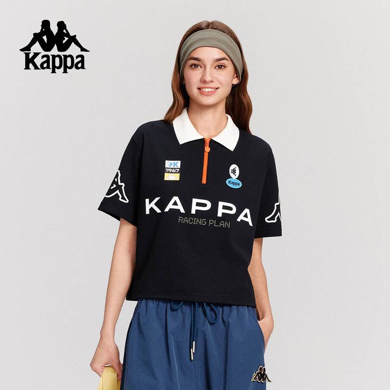 Kappa Back-To-Back Sports Polo Shirt for Men and Women New Summer Short-Sleeved Lapel Half-Sleeve Kpdjbpd90