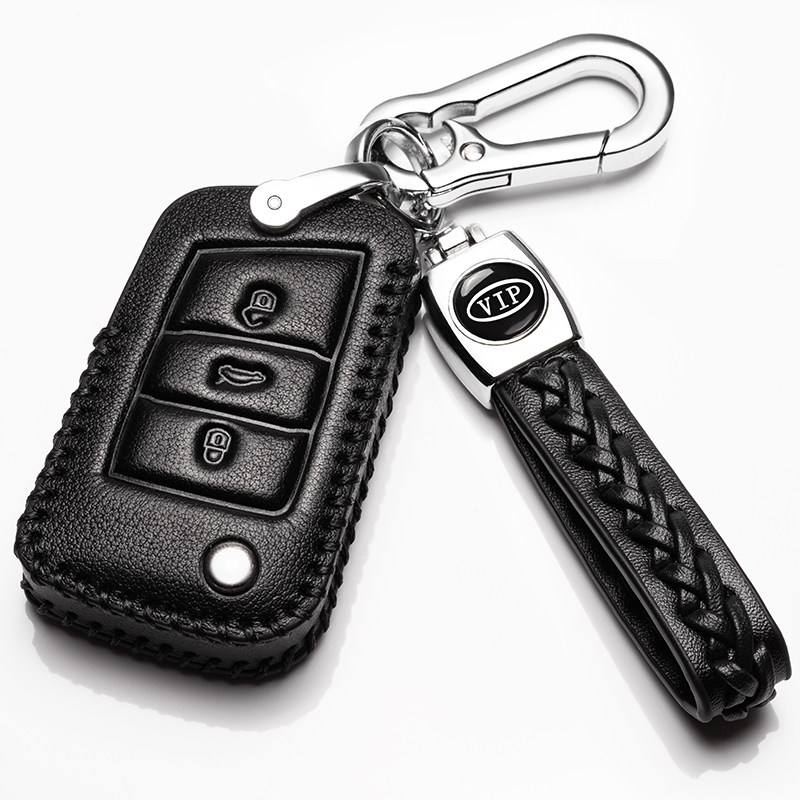 Fox-in-law Tiguanl Maiten Passat speed Tempat Tango Tango leather key bag Bull Leather