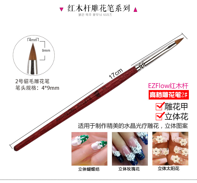 Bút đặt bút vẽ công cụ nhỏ cọ vẽ hình quạt lắc phấn trị liệu bằng bút pha lê khắc bút nhỏ hàng bút - Công cụ Nail máy vẽ móng tay