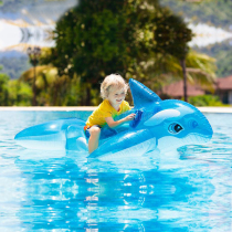 INTEX water animal swimming ring blue whale adult children inflatable riding swimming mat toys to take pictures