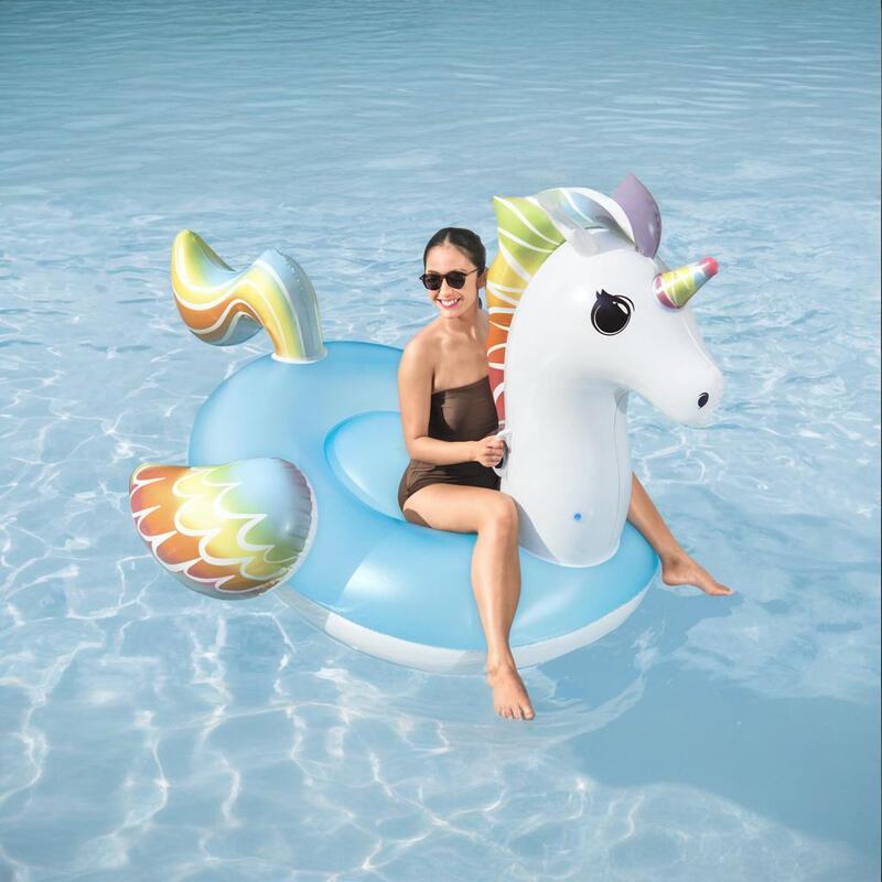Inflatable Unicorn Ride-On Toy, Rainbow Horse, Yellow Duck Swimming Ring, Pink Swan, Flamingo, Red Crane Float, Floating Bed, Air Mattress Inflatable Unicorn Ride-On Toy, Rainbow Horse, Yellow Duck Swimming Ring, Pink Swan, Flamingo, Red Crane Float, Floating Bed, Air Mattress