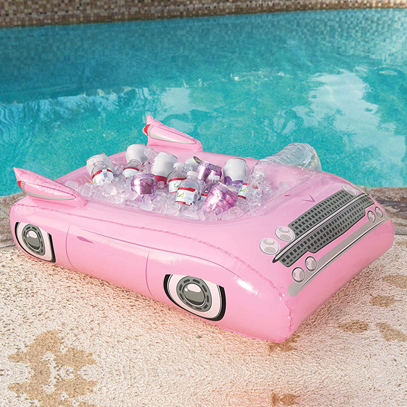 Oversized water inflatable cup seat floating toy Coke cup holder mobile phone drink air cushion photo shoot background props