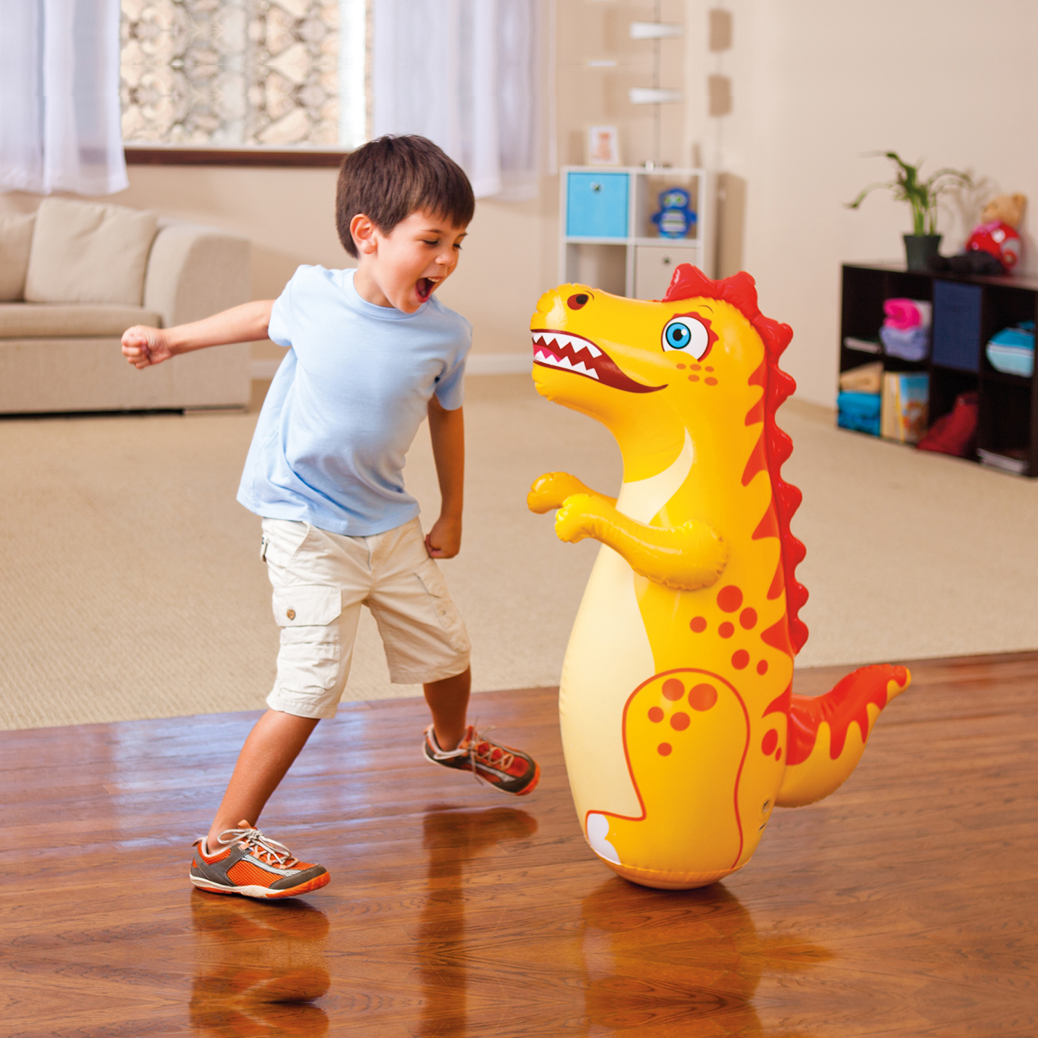 Baby Children's Dinosaur Inflatable Kids Boxing Pillar Tiger Exercise Fitness and Puzzle Toys