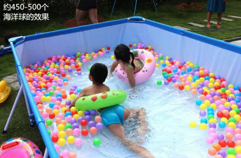 Большой квадратный детский бассейн для взрослых, детская заколка для волос, трубка для младенца