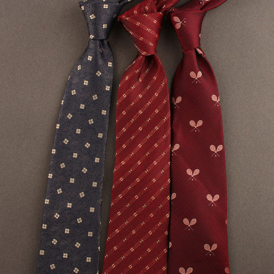 British Tie Men's Lazy Knot-Free Formal Zipper Style Classy Men's Business Suit Hand-Tied Red Wedding Groom