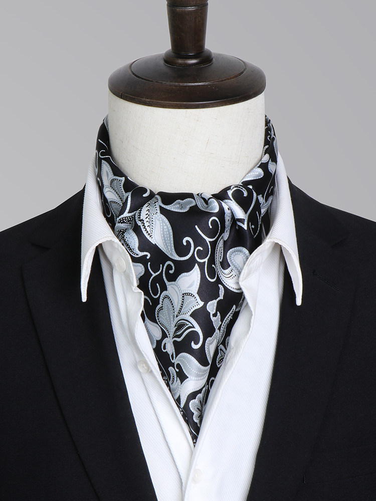 Men's Silk Scarf, Silk Neckerchief, Small Square Scarf, Suit Collar Scarf, Neck Scarf, Business Thin Scarf