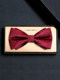 Red Tie Wedding Men's High-End Groom Wedding Suit Bow Tie Solid Color Formal Wear Groomsman Matte Burgundy Tie