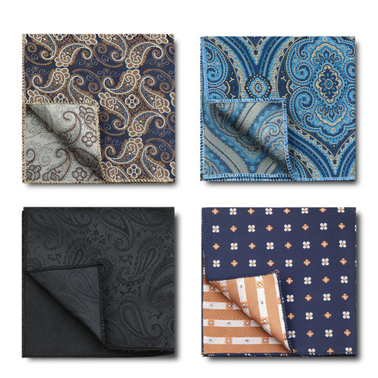 Men's Suit Pocket Square, British Style Pocket Handkerchief, Business Formal Suit Chest Scarf, Shirt Handkerchief, White Decoration