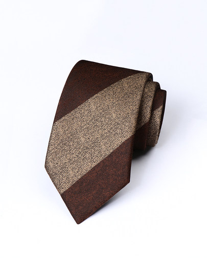 Classic British Striped Tie for Men, No Need to Tie, Formal Wear, High-End Business, Hand-Tied Suit, Wedding Zipper, Groom, Lazy Person