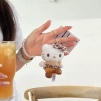 Коричневый короткий волосатый леопардовый принт kt