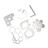 Изогнутый шаблон из нержавеющей стали с закругленными углами, «сделай сам»