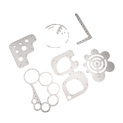 Изогнутый шаблон из нержавеющей стали с закругленными углами, «сделай сам»