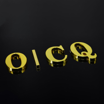 Large metal car digital sticker car stereo English letter sticker IDIY personalized modified digital number sticker