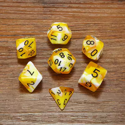 Metal multi-faceted dice COC Table Game Group TRPG Cthulhu Multi-faceted color Dungeons & Dragons DND dice