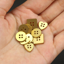 Metal gold cufflinks for men and women long sleeve shirts cufflinks nails high-grade cuffs buttons cuffs nails cuffs buttons