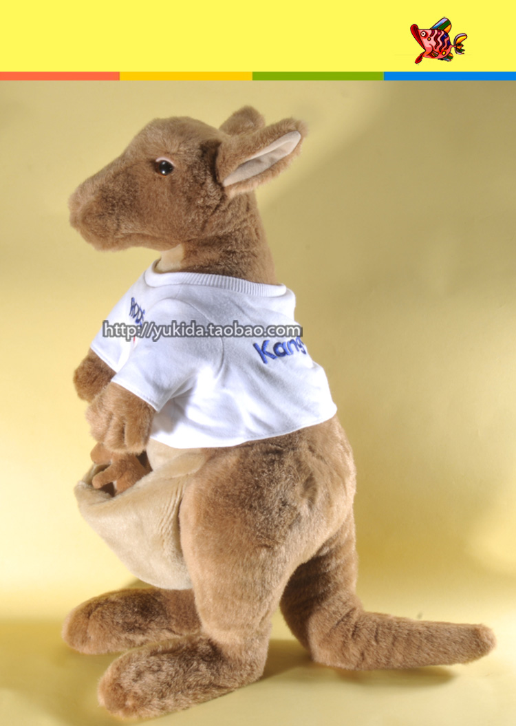 Đích thực Mỹ KangaROOS mẹ và con kangaroo động vật mô phỏng plush vải đồ chơi búp bê món quà của trẻ em gấu bông nhỏ