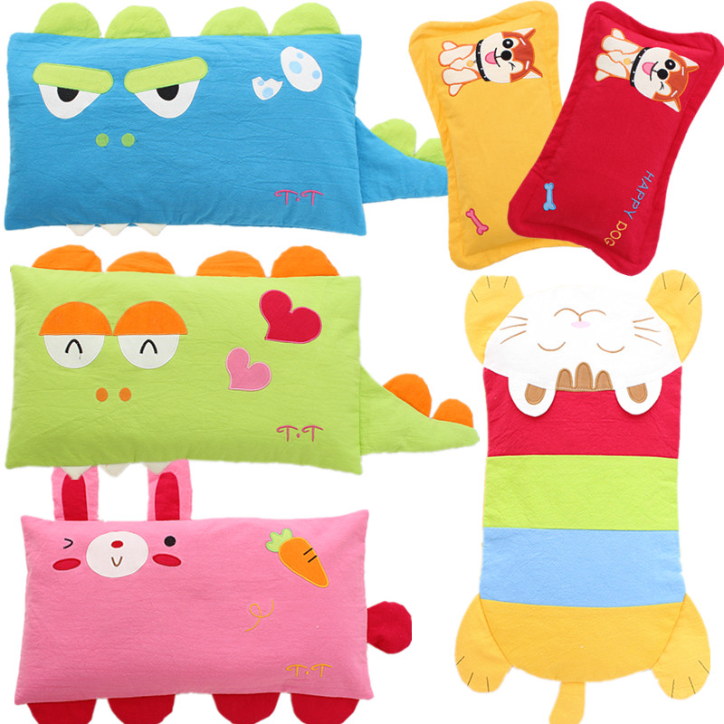 Children's pillow 0-1-3-6 years old cotton baby buckwheat shell pillow newborn fixed pillow kindergarten baby pillow