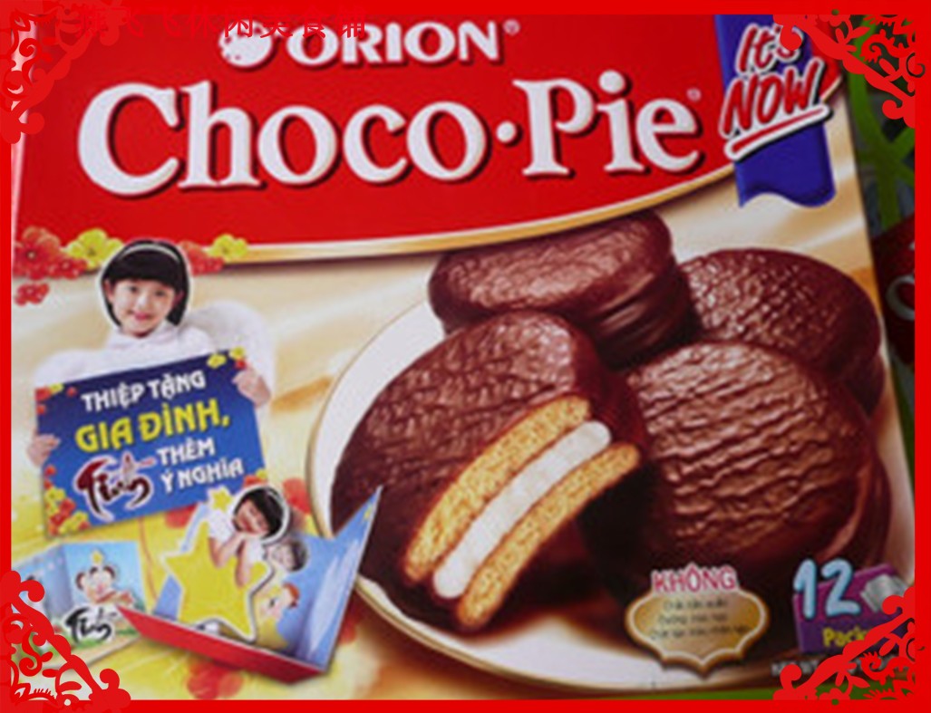 408g Orion Chocolate Pie (34g*12 Pieces) Casual Snacks