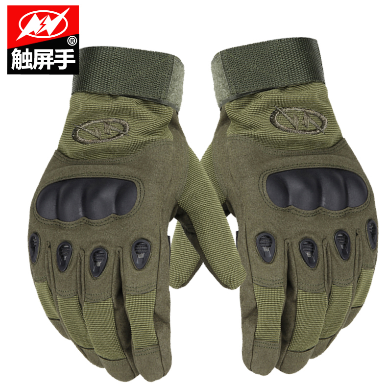 Mountain climbing full finger riding gloves Non-slip male driving outdoor military fan sports mountaineering tactical gloves Touch screen male cycling