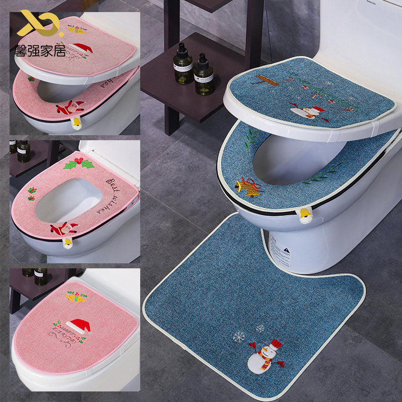 Household Four Seasons toilet cushion cover net red toilet cushion Universal Toilet floor cushion toilet cover